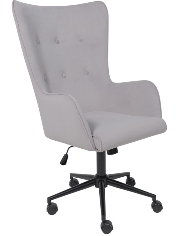 Кресло компьютерное AksHome Bella XL black светло-серый