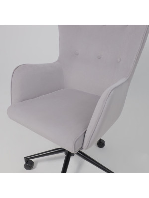 Кресло компьютерное AksHome Bella XL black светло-серый свеохук