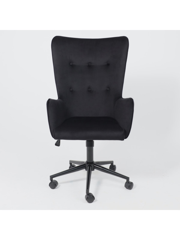 Кресло компьютерное AksHome Bella XL black черный спереди