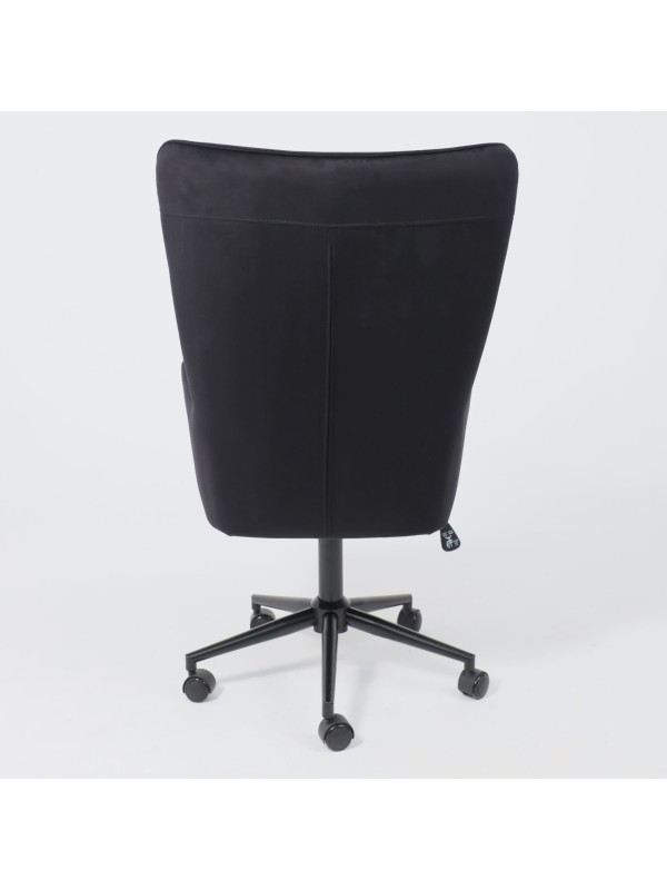 Кресло компьютерное AksHome Bella XL black черный сзади