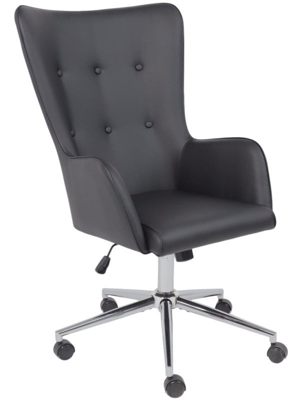 Кресло компьютерное AksHome Bella XL chrome черный