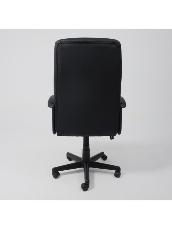 Кресло компьютерное AksHome Dominik Eco черный сзади