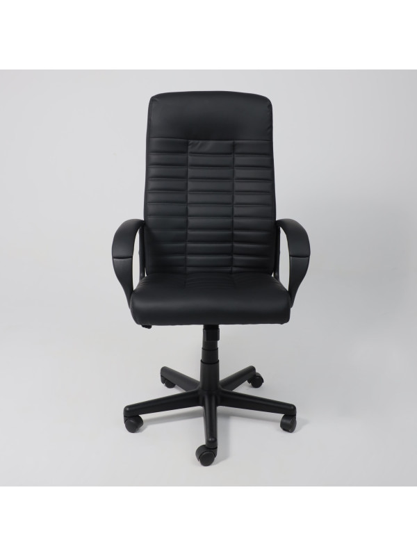 Кресло компьютерное AksHome Dominik Eco черный спереди