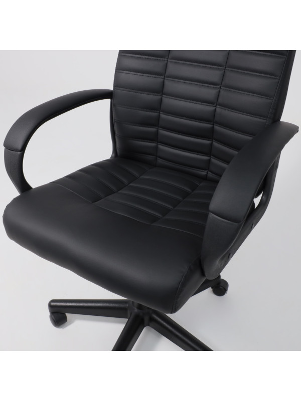 Кресло компьютерное AksHome Dominik Eco черный сверху