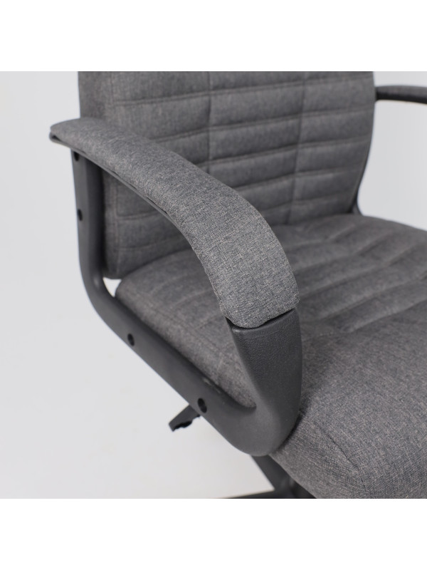 Кресло компьютерное AksHome Dominik серый подлокотники