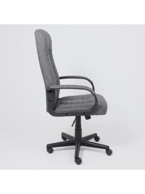 Кресло компьютерное AksHome Dominik серый сбоку