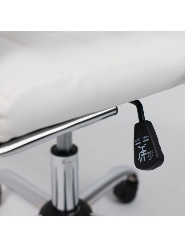 Кресло компьютерное AksHome Elegance Light белый механизм регулировки