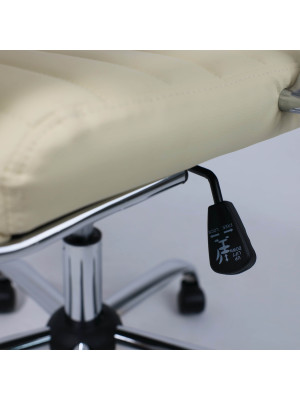 Кресло компьютерное AksHome Elegance Light кремовый механизм регулировки