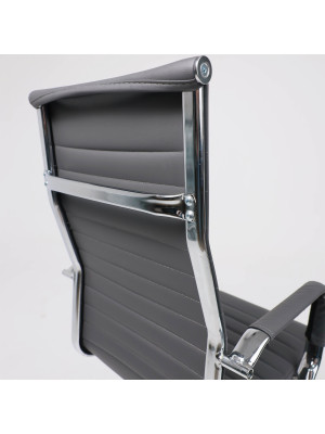 Кресло компьютерное AksHome Elegance Light серый под углом