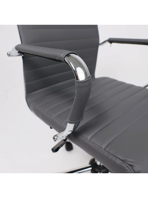 Кресло компьютерное AksHome Elegance Light серый подлокотники