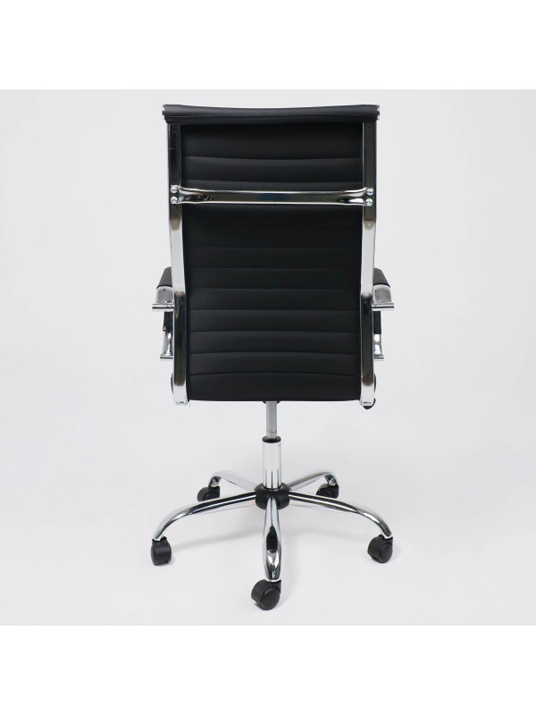 Кресло компьютерное AksHome Elegance Light черный сзади