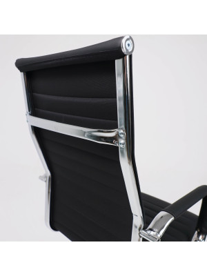 Кресло компьютерное AksHome Elegance Light черный под углом