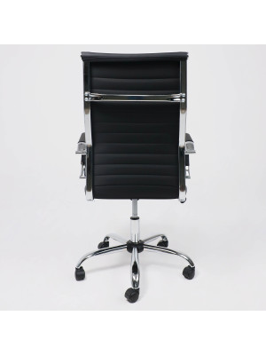 Кресло компьютерное AksHome Elegance Light черный сзади