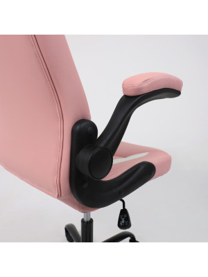 Кресло компьютерное AksHome Estel розовый регулируемые подлокотники