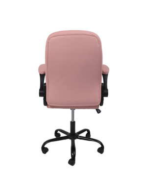 Кресло компьютерное AksHome Estel розовый сзади