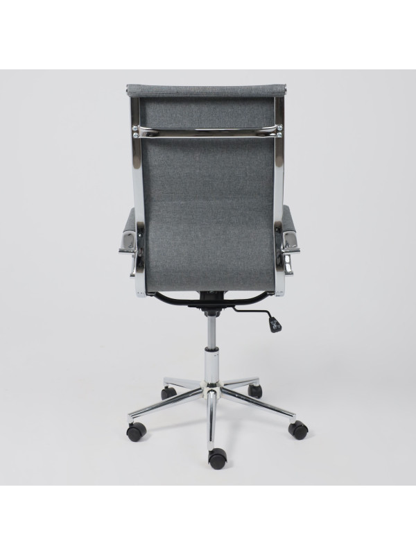 Кресло компьютерное AksHome Evelin серый сзади