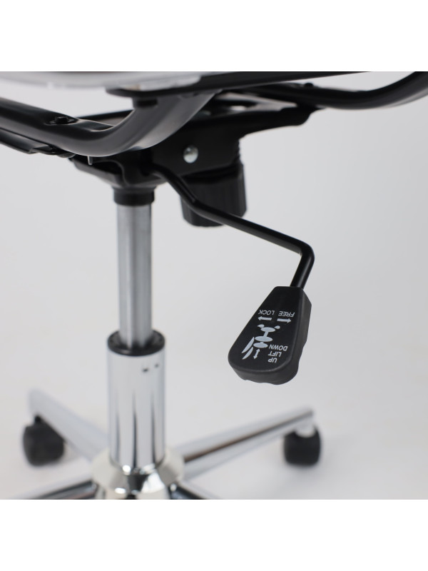 Кресло компьютерное AksHome Evelin серый механизм регулировки