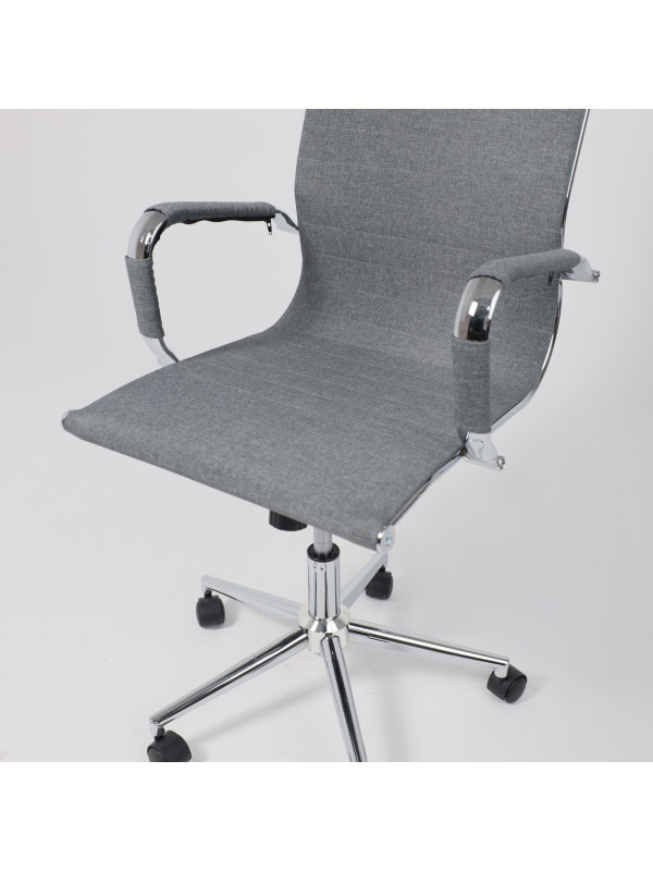 Кресло компьютерное AksHome Evelin серый сверху