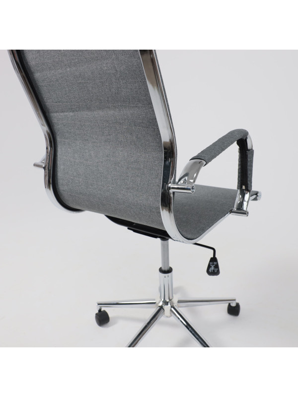 Кресло компьютерное AksHome Evelin серый под углом