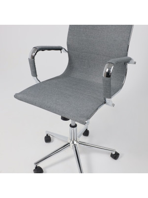 Кресло компьютерное AksHome Evelin серый сверху