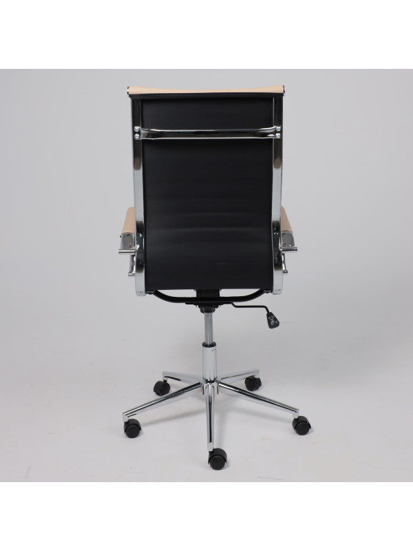 Кресло компьютерное AksHome Evelin бежевый сзади