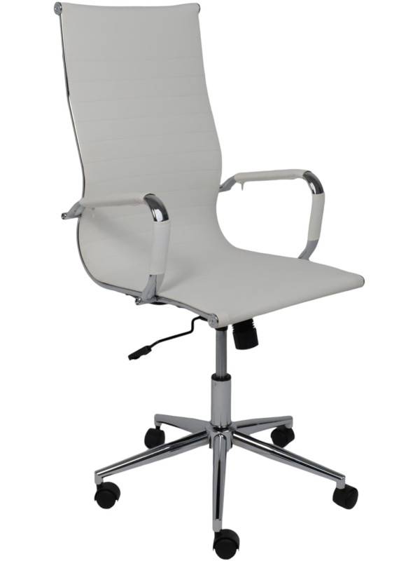 Кресло компьютерное AksHome Evelin белый