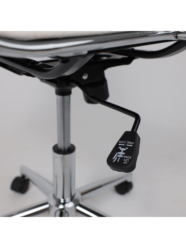 Кресло компьютерное AksHome Evelin белый механизм регулировки