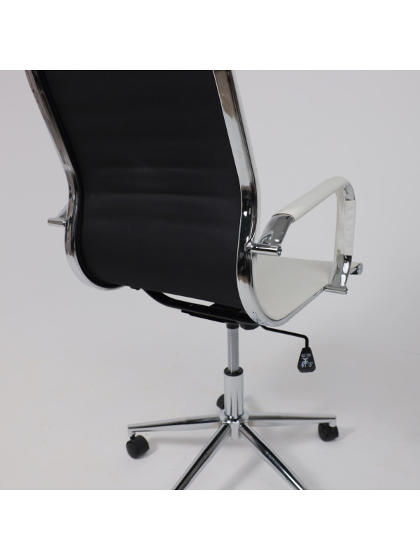 Кресло компьютерное AksHome Evelin белый под углом