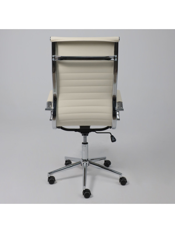 Кресло компьютерное AksHome Evelin кремовый сзади