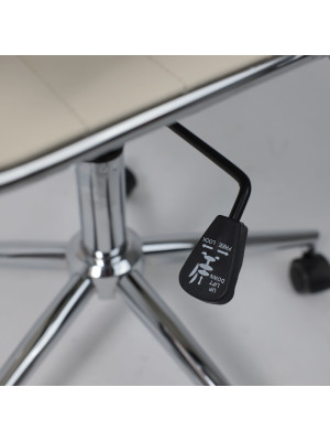 Кресло компьютерное AksHome Evelin кремовый механизм регулировки