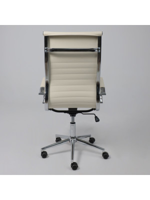 Кресло компьютерное AksHome Evelin кремовый сзади