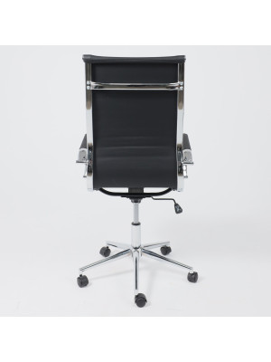 Кресло компьютерное AksHome Evelin черный сзади