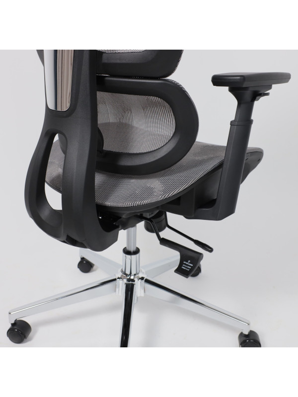 Кресло компьютерное AksHome Expert серый поясничный упор