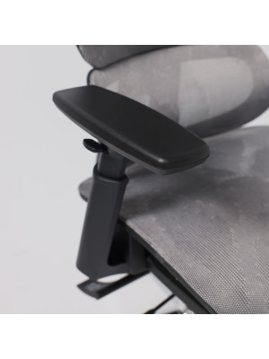 Кресло компьютерное AksHome Expert серый подлокотники