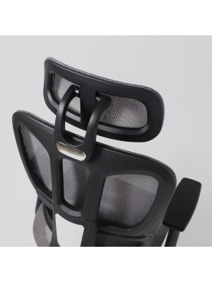 Кресло компьютерное AksHome Expert серый подголовник