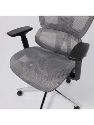 Кресло компьютерное AksHome Expert серый сверху