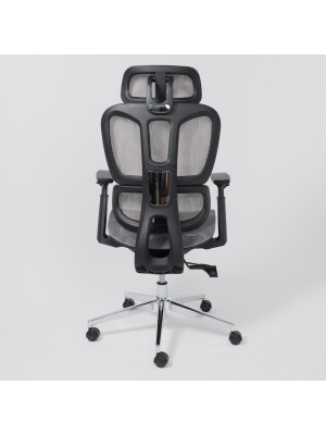 Кресло компьютерное AksHome Expert серый сзади