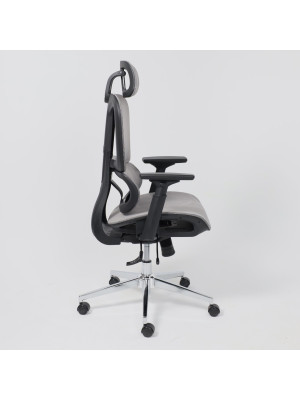 Кресло компьютерное AksHome Expert серый сбоку