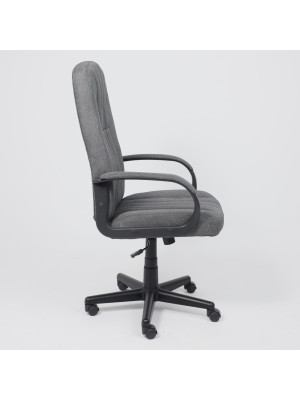 Кресло компьютерное AksHome Fund серый сбоку