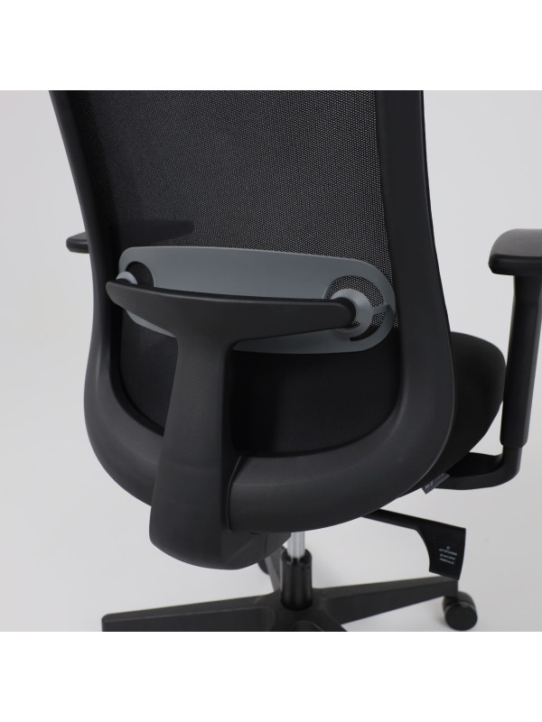 Кресло компьютерное AksHome Gem черный поясничный упор