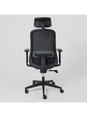 Кресло компьютерное AksHome Gem черный сзади