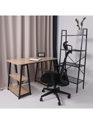 Кресло компьютерное AksHome Gem черный в интерьере