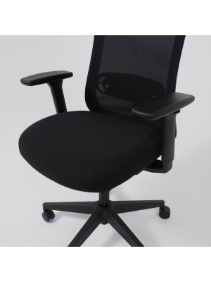 Кресло компьютерное AksHome Gem черный сверху