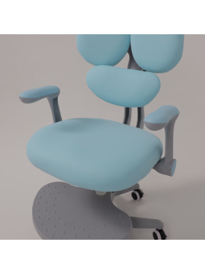 Кресло компьютерное AksHome Leo голубой сверху