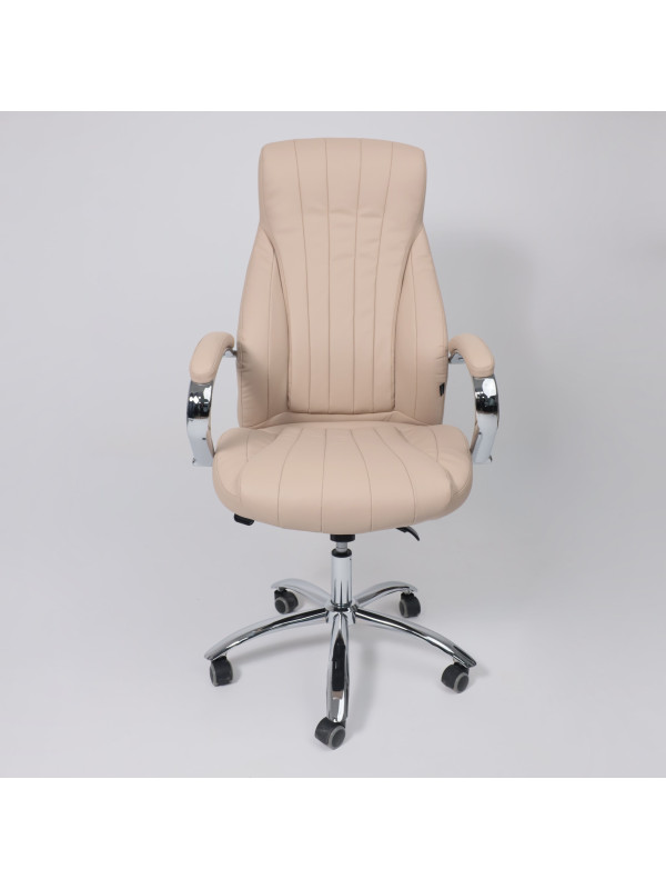 Кресло компьютерное AksHome Mastif Eco бежевый спереди