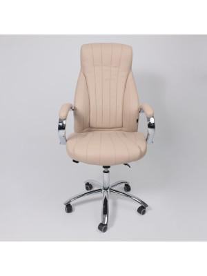 Кресло компьютерное AksHome Mastif Eco бежевый спереди