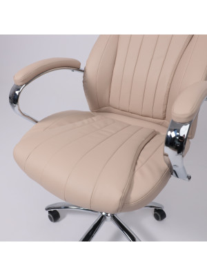 Кресло компьютерное AksHome Mastif Eco бежевый сверху