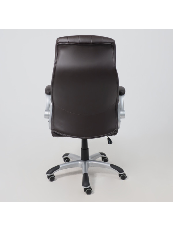 Кресло компьютерное AksHome Mastif Eco коричневый сзади