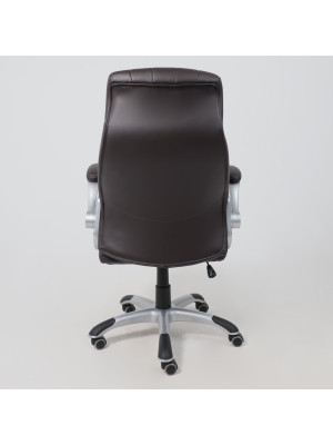 Кресло компьютерное AksHome Mastif Eco коричневый сзади