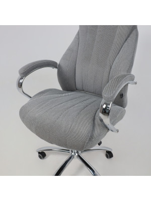 Кресло компьютерное AksHome Mastif серый сверху